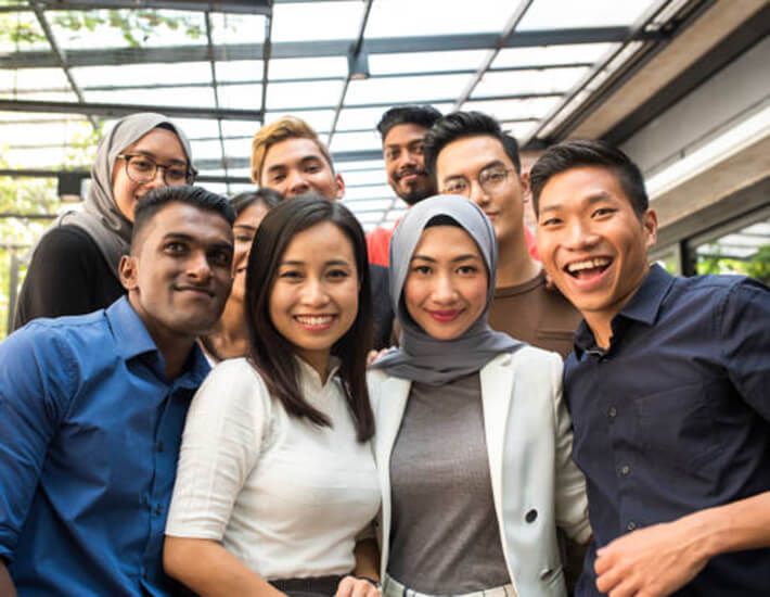 Group of professional asian.